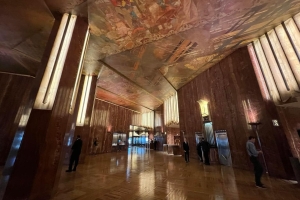 Lobby of landmark skyscraper